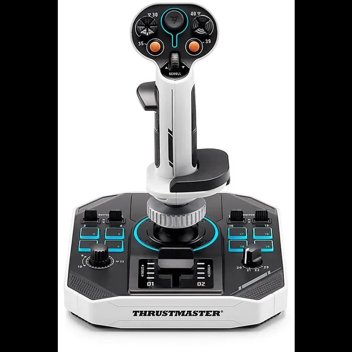 Joystick spatial - Thrustmaster - Sol-R 1 Flightstick - 44 boutons - Technologie H.E.A.R.T. 16 bits - Ambidextre avec base