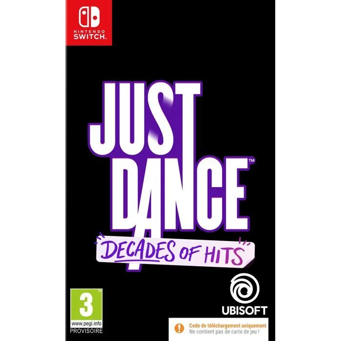 Just Dance: Decades of Hits (Code in a Box) - Nintendo Switch