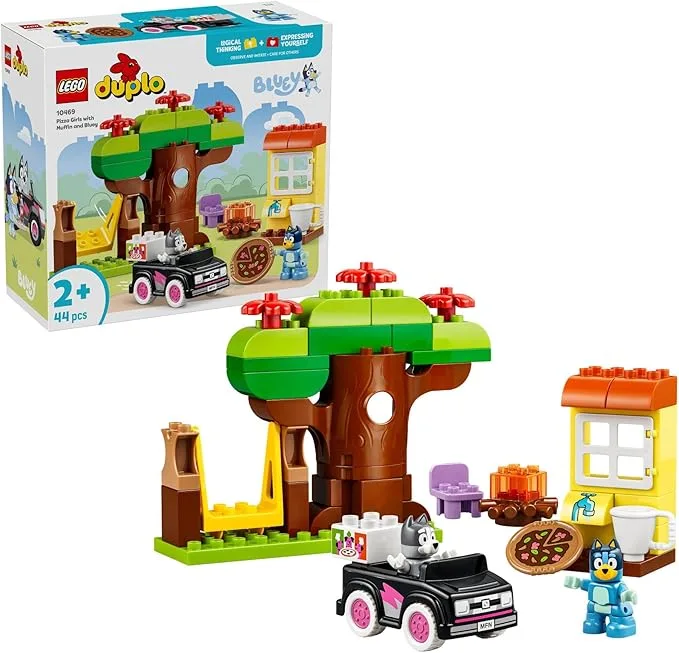 LEGO Bluey - DUPLO Les livreuses de pizza avec Muffin et Bluey - 10469