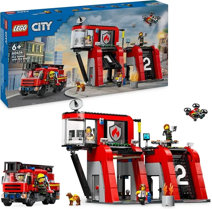 LEGO City - La Caserne et le Camion de Pompiers - 60414