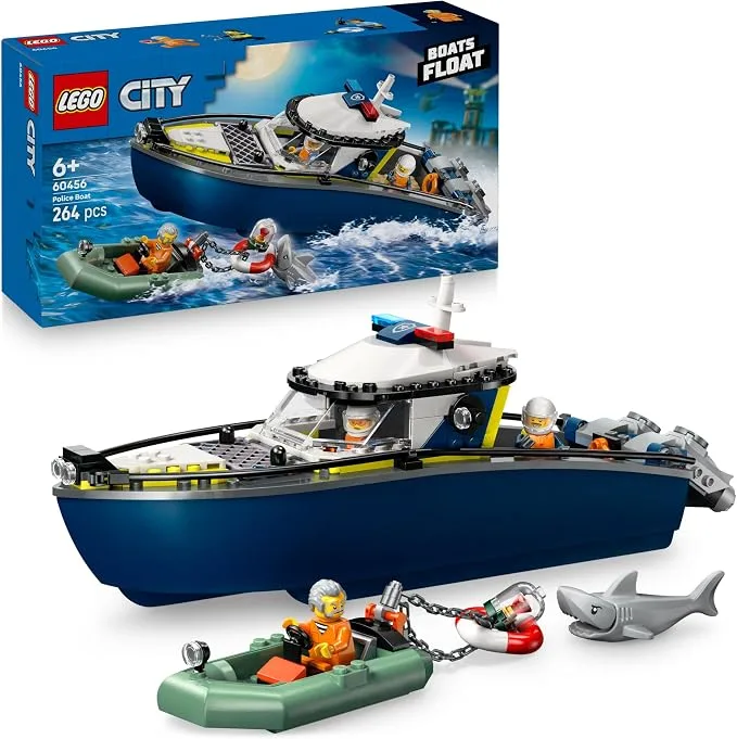LEGO City - La course-Poursuite en Bateau de Police - 60456