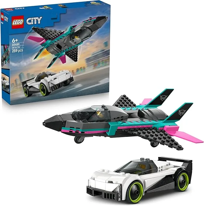 LEGO City - le Jet Contre la Voiture - 60489