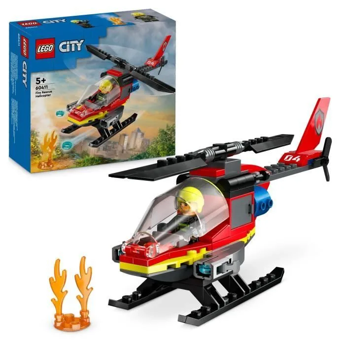 LEGO City - L’Hélicoptère de Secours des Pompiers - 60411