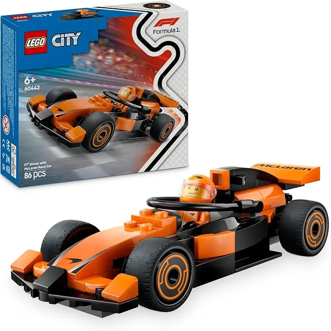 LEGO City - Voiture de course McLaren avec pilote F1 - 60442