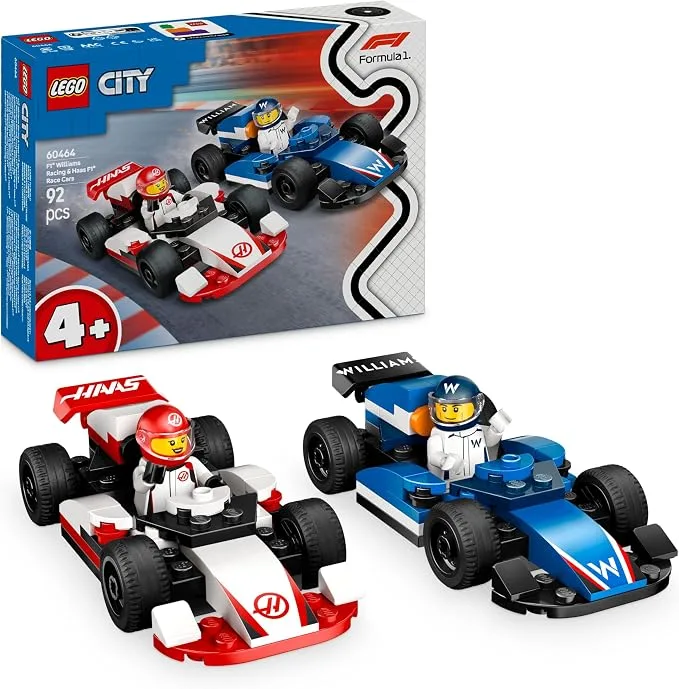 LEGO City - Voitures de Course de F1 Williams Racing et Haas F1 - 60464