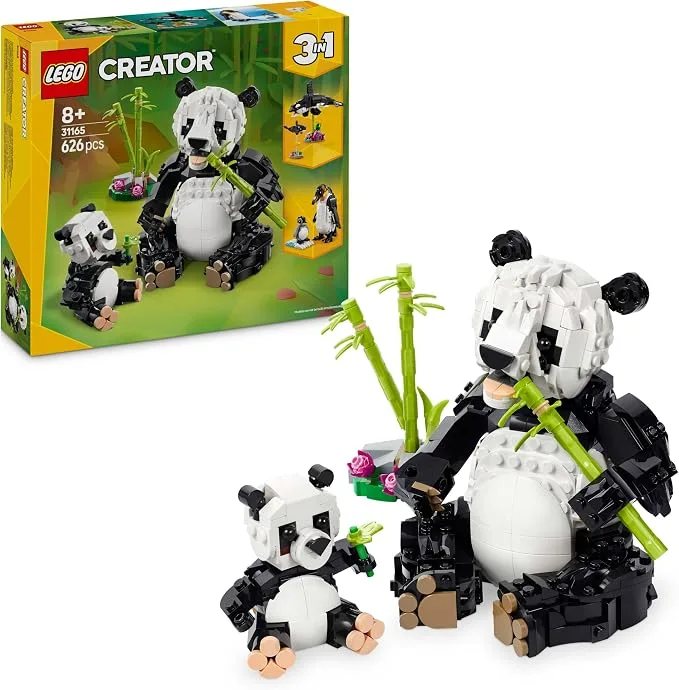 LEGO Creator - 3-en-1 Animaux sauvages: la famille de pandas - 31165