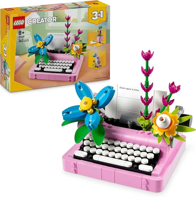 LEGO Creator - 3-en-1 La Machine à Ecrire avec des Fleurs - 31169