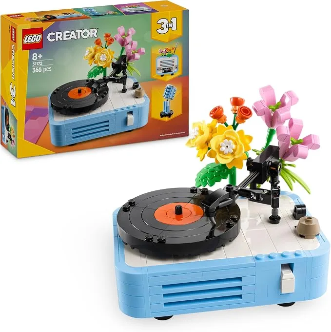 LEGO Creator - 3-en-1 Le Tourne-Disque et Ses Fleurs - 31172