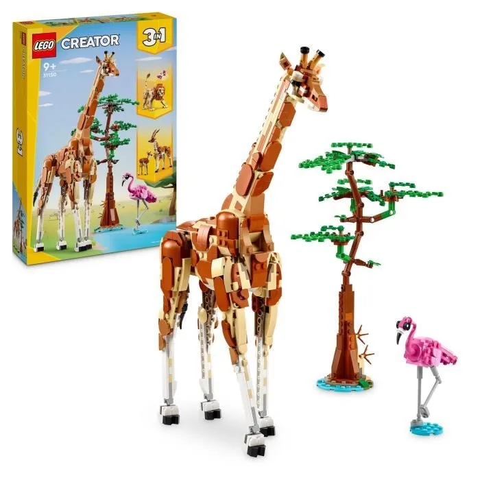 LEGO Creator - 3-en-1 Les Animaux Sauvages du Safari - 31150