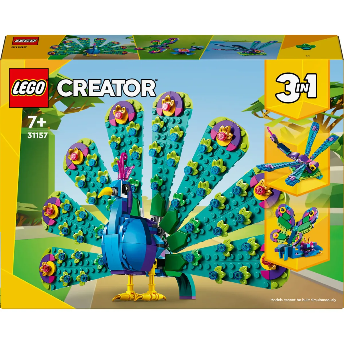 LEGO Creator – 3en1 Le paon exotique – 31157