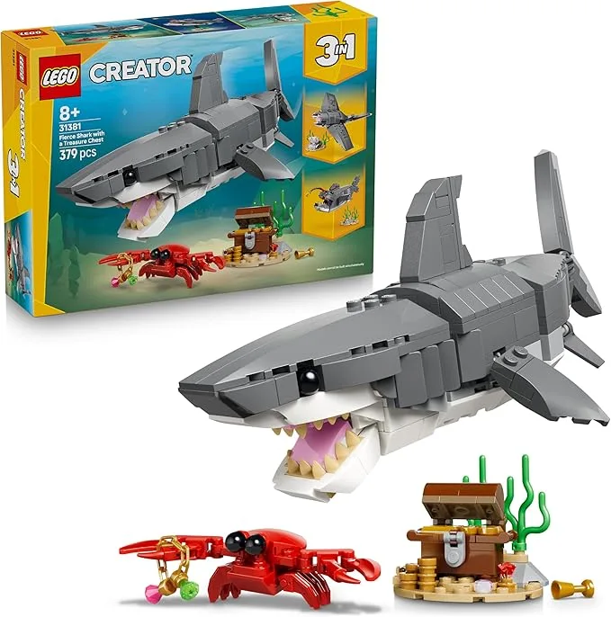 LEGO Creator - Créator le Redoutable Requin et le Coffre au Trésor - 31381