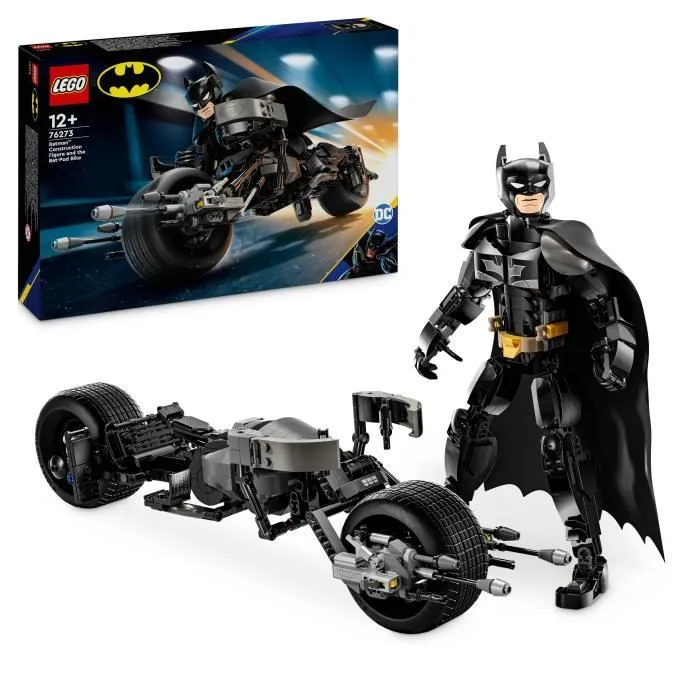 LEGO DC / Batman - DC Comics Batman La figurine de Batman à construire et la moto Bat-Pod - 76273