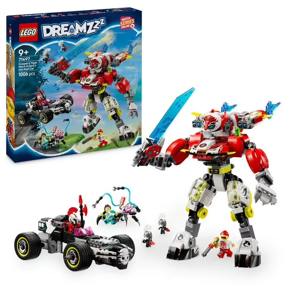 LEGO DREAMZzz - Robot-tigre de Cooper et bolide de Zero - 71497