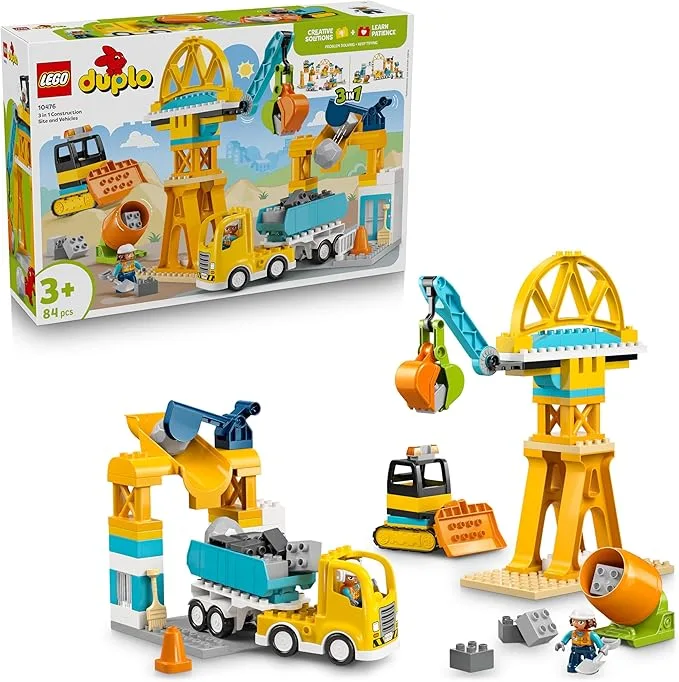 LEGO Duplo - le Chantier et les Véhicules de construction 3 en 1 - 10476