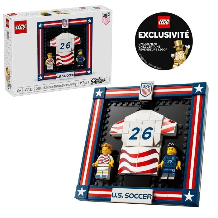 LEGO Editions - Maillot 2026 de l’Équipe Nationale Américaine de Foot - 43033