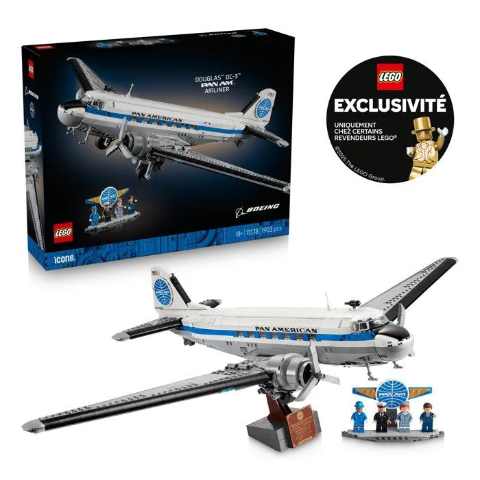 LEGO Icons - Avion de Ligne Douglas DC-3 de la PAN AM - 11378