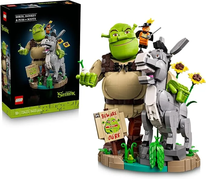 LEGO Icons - Shrek, l’Âne et le Chat Potté - 72423