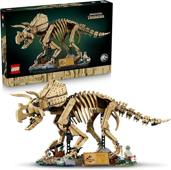 LEGO Jurassic World - Les fossiles de dinosaure: le tricératops - 77985