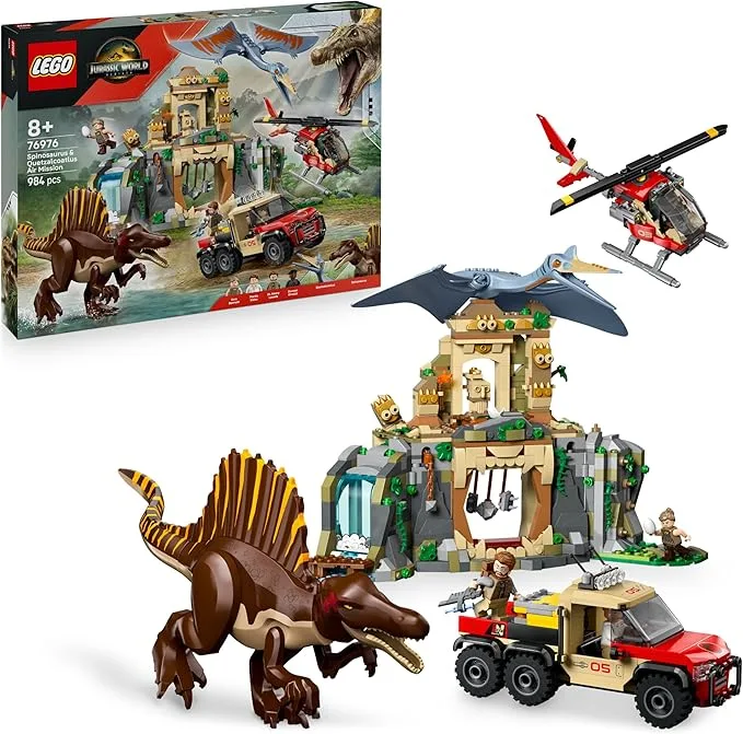 LEGO Jurassic World - Mission Aérienne avec le Spinosaure et Quetzalcoatlus - 76976