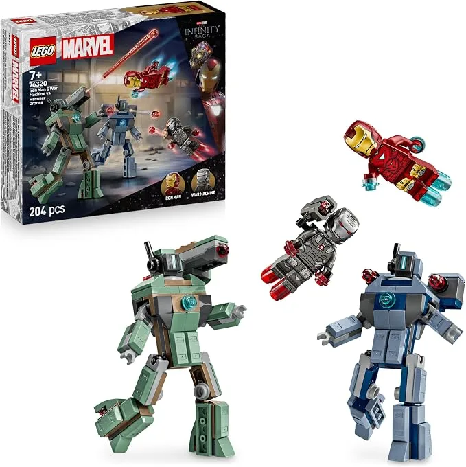 LEGO Marvel - Iron Man et War Machine Contre les Drones de Hammer - 76320