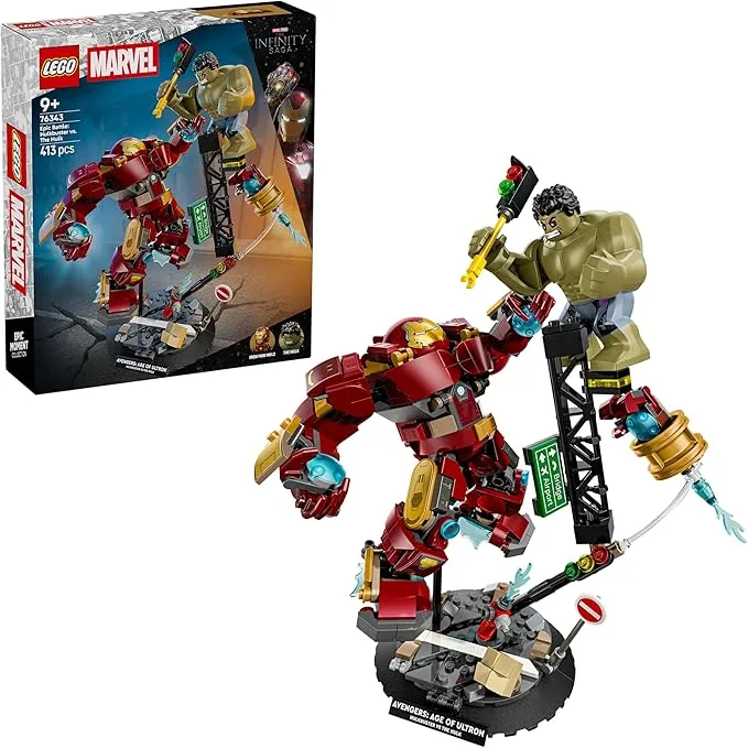 LEGO Marvel - le combat légendaire entre Hulkbuster et Hulk - 76343