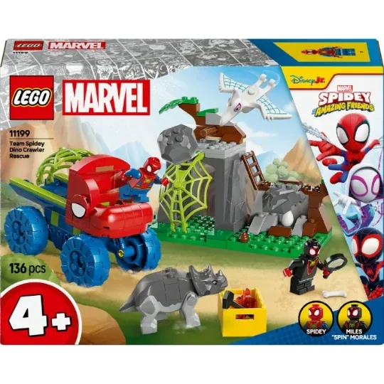 LEGO Marvel - Sauvetage de l'Equipe Spidey en Dino-Véhicule - 11199