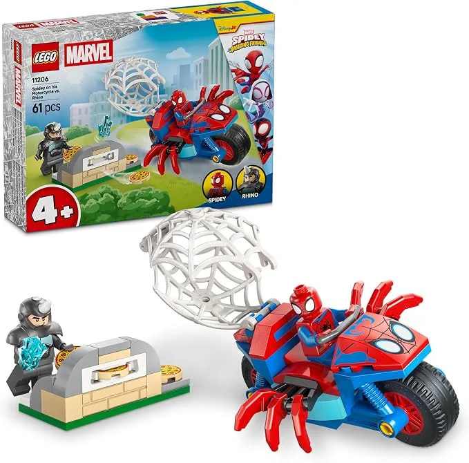 LEGO Marvel - Spidey Sur Sa Moto Contre Rhin - 11206