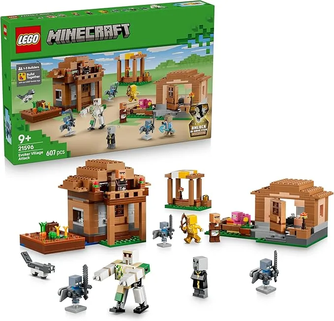 LEGO Minecraft - L'Évocateur à l'attaque du village - 21596