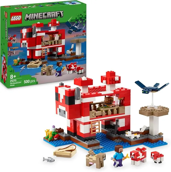 LEGO Minecraft - La Maison des Champimeuhs - Jeu de Construction dès 8 ans - 21270