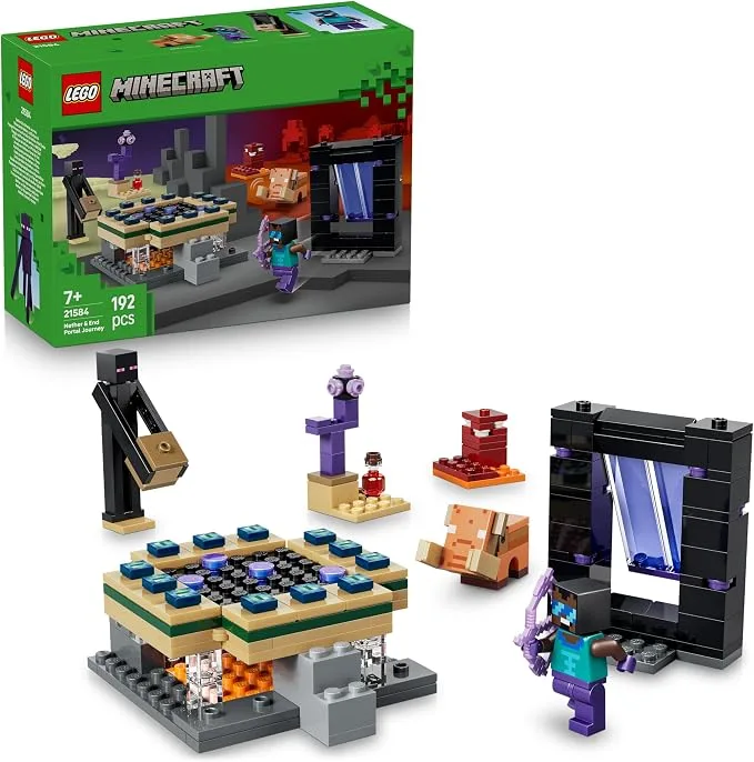 LEGO Minecraft - Voyage à Travers les Portails du Nether et de l'Ender - 21584