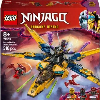 LEGO Ninjago - Le Super Avion Tempête de Ras et Arin - 71833