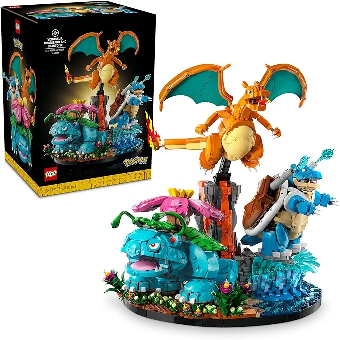 LEGO Pokémon - Florizarre, Dracaufeu et Tortank - 72153