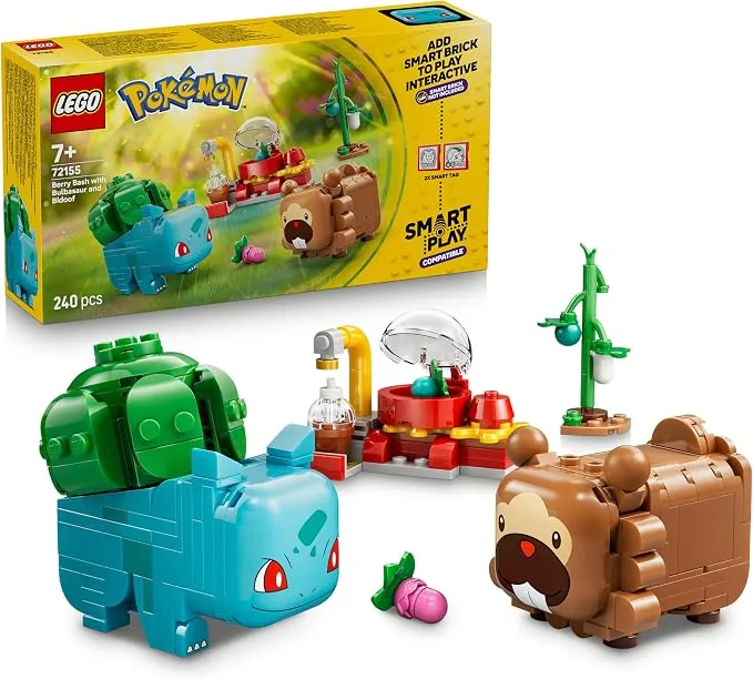 LEGO Pokémon - Smart Play Pokémon Bulbizarre et Keunotor Délice de baies - 72155