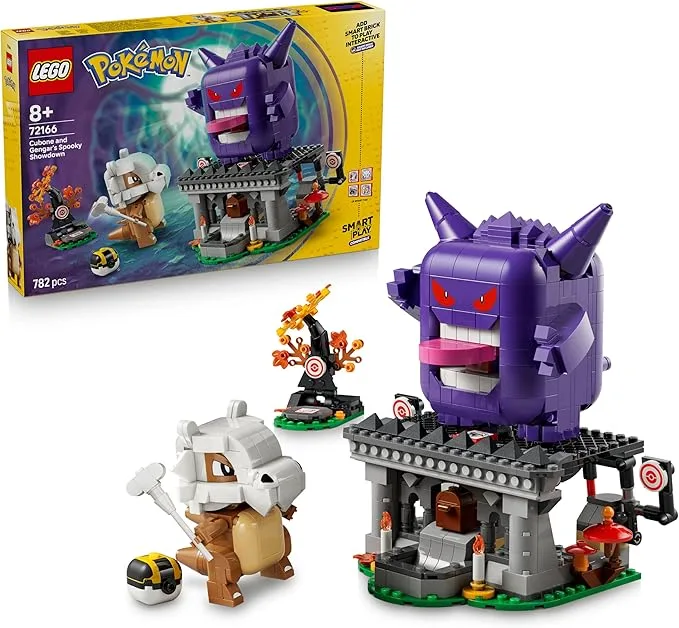 LEGO Pokémon - Smart Play Pokémon L’affrontement terrifiant entre Osselait et Ectoplasma - 72166