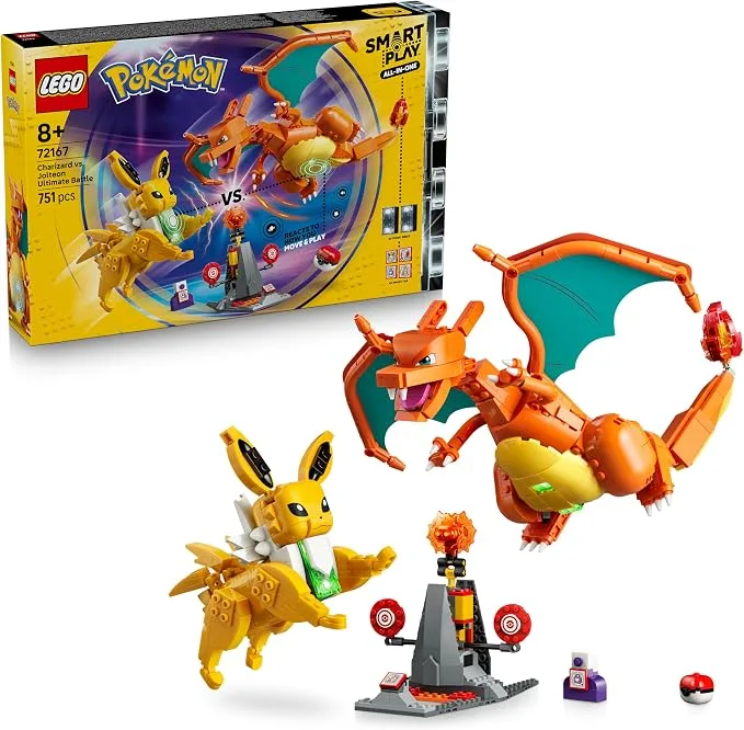 LEGO Pokémon - Smart Play Pokémon Le combat ultime entre Dracaufeu et Voltali - 72167