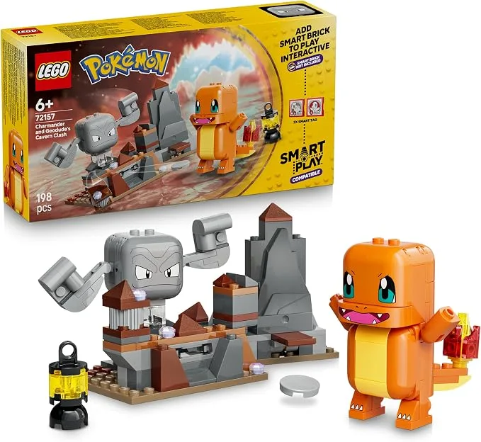 LEGO Pokémon - Smart Play Pokémon Salamèche et Racaillou, le combat dans la grotte - 72157
