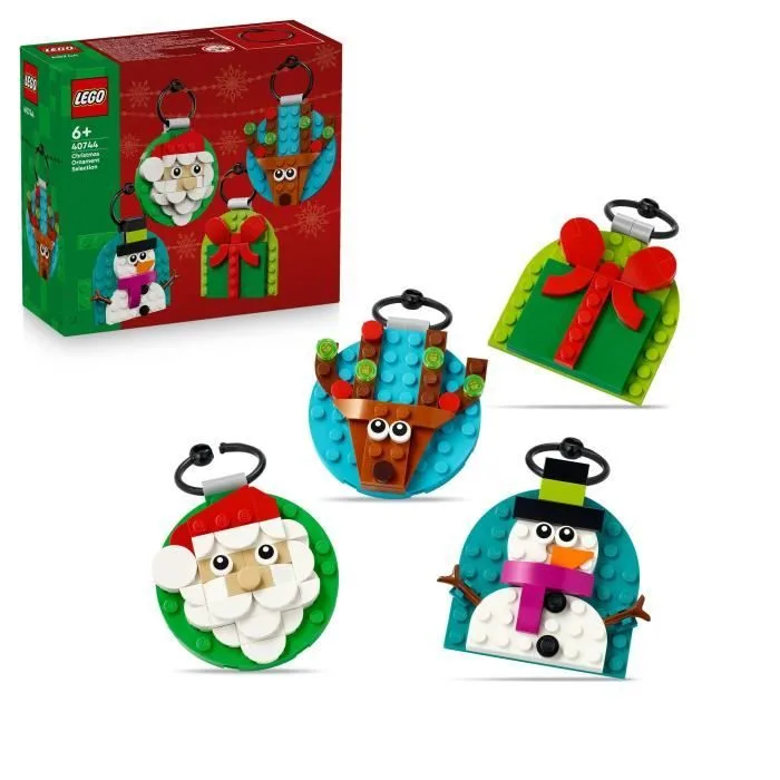 LEGO Saisonnier - Sélection de Décorations de Noël Jeu de Construction dès 6 ans avec Père Noël - 40744