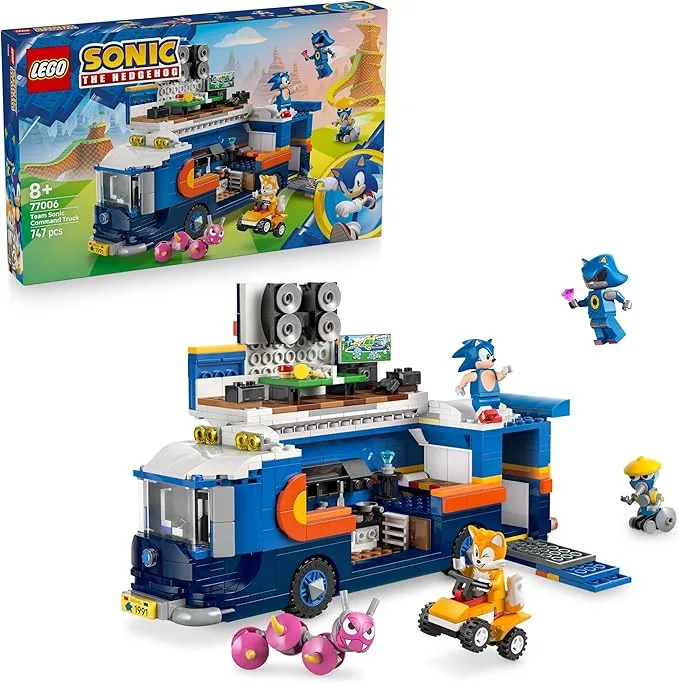 LEGO Sonic - the Hedgehog Le Camion de Contrôle de l’Équipe Sonic Jouet dès 8 ans - 77006