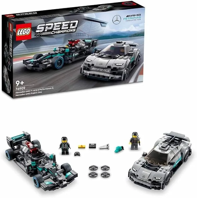 LEGO Speed Champions - Mercedes-AMG F1 W12 E Performance et Mercedes-AMG Project One - 76909