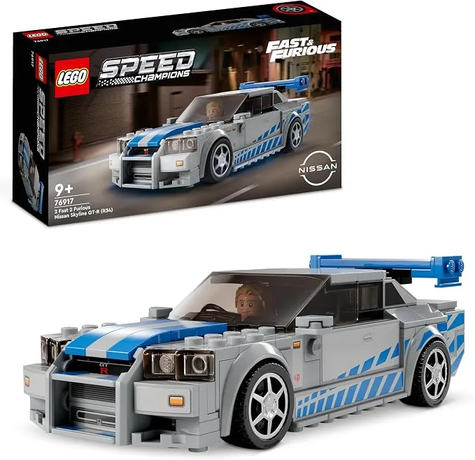 LEGO Speed Champions - Nissan Skyline GT-R (R34) 2 Fast 2 Furious Maquette de Voiture - 76917