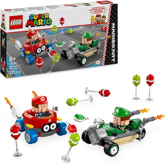 LEGO Super Mario – Mario Kart – Bébé Mario contre Bébé Luigi – 72034