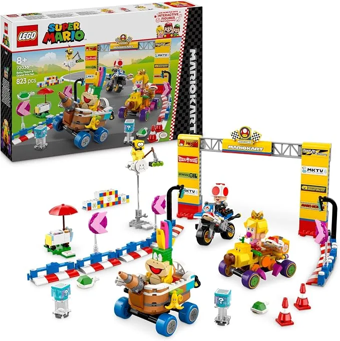 LEGO Super Mario - Mario Kart Bébé Peach et ensemble de Grand Prix - 72036