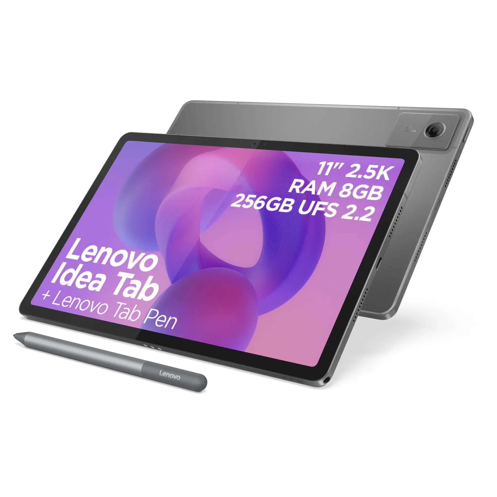 Lenovo Tablette tactile Idea TAB 8 256Go - Gris lunaire