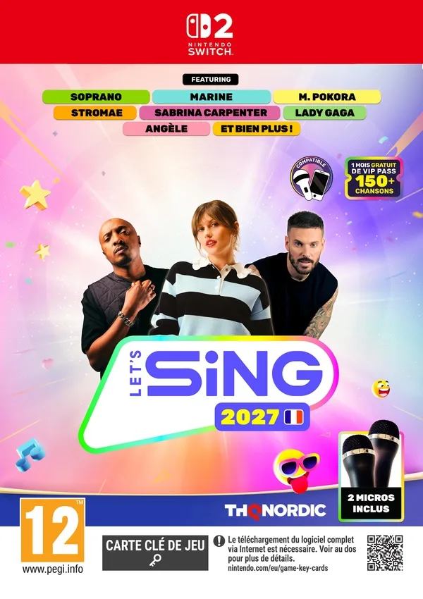 Let's Sing 2027 (bundle jeu + 2 Micros) - Nintendo Switch 2