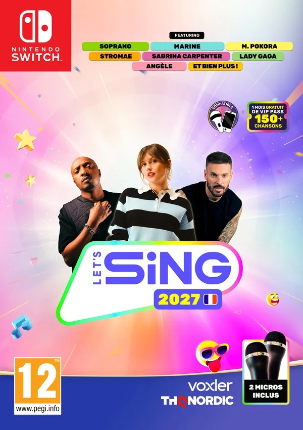 Let's Sing 2027 (bundle jeu + 2 Micros) - Nintendo Switch