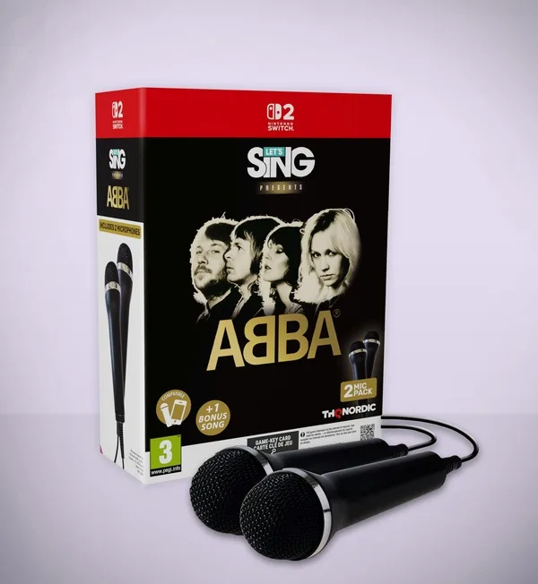 Let's Sing Abba (bundle jeu + 2 Micros) - Nintendo Switch 2