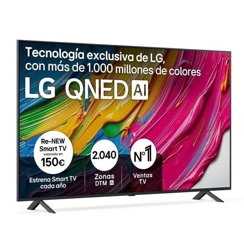 LG QNED AI 65QNED80A6A 165,1 cm (65") 4K Ultra HD Smart TV Wi-Fi Noir