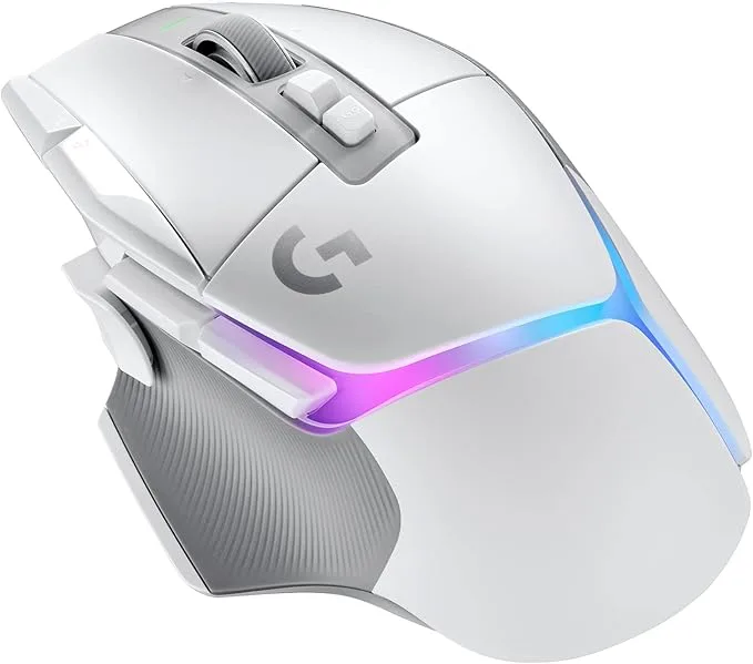 Logitech G502 X Plus Souris Gaming Sans Fil RGB Lightspeed - Capteur Hero 25K (Blanc)
