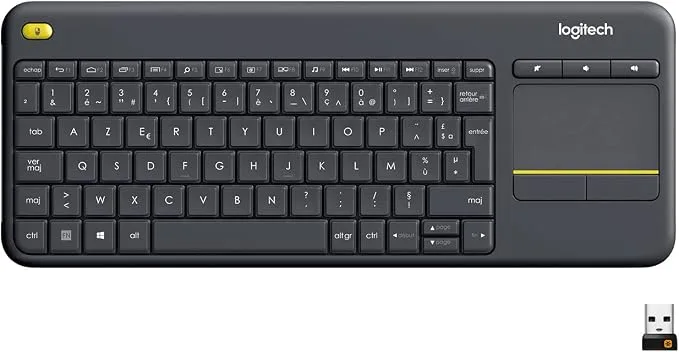 Logitech K400 Plus Clavier Sans Fil Touch TV Avec Contrôle Média