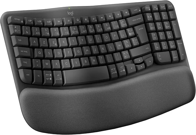 Logitech Wave Keys - Clavier Ergonomique sans Fil (Graphite)